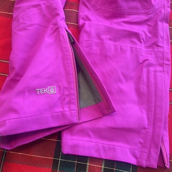 LL Bean Snowpants Kids Fushia pink Size 10 - Picture 3 of 7